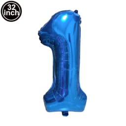 Balloon 1 Number Balloons Wild One Green Globe Blue Figure 1 Birthday Big Large 32 inch Red Rose Golden Silver Black Colorful