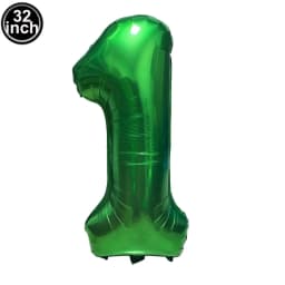 Balloon 1 Number Balloons Wild One Green Globe Blue Figure 1 Birthday Big Large 32 inch Red Rose Golden Silver Black Colorful