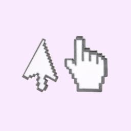 Wholesale Classical Old-School Window Icon Mouse Pointer Click Old Computer Monitors Pixel Hand Arrow Cursor Pin Gift for Friend
