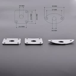 Flat / Curved Stainless Steel Jack Plate( Made in Japan by GOTOH) With Epi Output Jack(made in korea) For Electric Guitar Bass