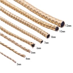2-5meter Black Brown Braided PU Leather Cord 3 4 5 6 8 10 12 mm Round Leather Strap Rope Strings for DIY Bracelet Jewelry Making