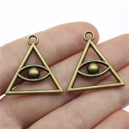 20pcs Witch Evil Eye Charms Pendant For Jewelry Making DIY Crafts Making Findings Handmade Tibetan Jewelry