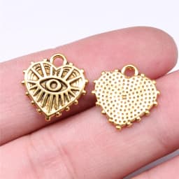20pcs Witch Evil Eye Charms Pendant For Jewelry Making DIY Crafts Making Findings Handmade Tibetan Jewelry