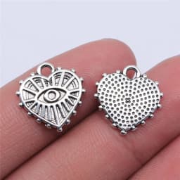 20pcs Witch Evil Eye Charms Pendant For Jewelry Making DIY Crafts Making Findings Handmade Tibetan Jewelry