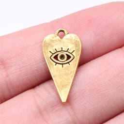 20pcs Witch Evil Eye Charms Pendant For Jewelry Making DIY Crafts Making Findings Handmade Tibetan Jewelry