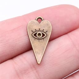 20pcs Witch Evil Eye Charms Pendant For Jewelry Making DIY Crafts Making Findings Handmade Tibetan Jewelry