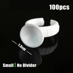 100/1000PCS Microblading Pigment Glue Rings Tattoo Ink Holder S/M/L Eyebrow Makeup Accessories Eyelash Extension Glue Cups