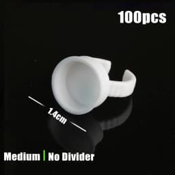 100/1000PCS Microblading Pigment Glue Rings Tattoo Ink Holder S/M/L Eyebrow Makeup Accessories Eyelash Extension Glue Cups