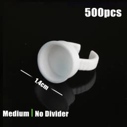 100/1000PCS Microblading Pigment Glue Rings Tattoo Ink Holder S/M/L Eyebrow Makeup Accessories Eyelash Extension Glue Cups