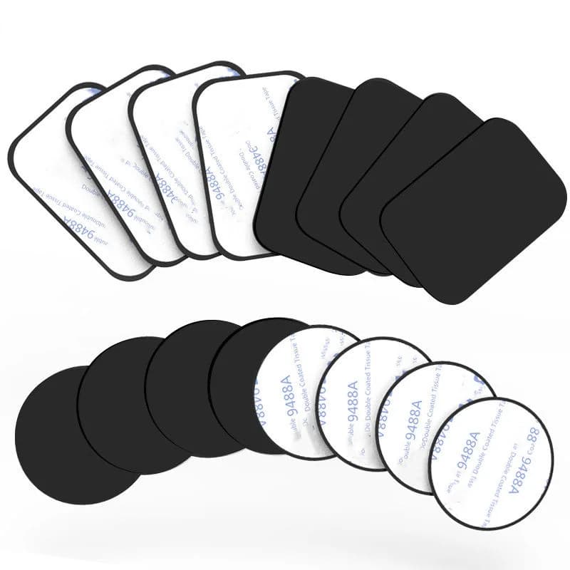 Thin Metal Plate Disk For Magnetic Car Phone Holder Iron Sheet Sticker Disk For Magnet Tablet Desk Phone Car Stand Mount Round