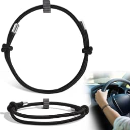 Car Window Glass Breaker Bracelet Wrist Strap with Tungsten Carbide Bead Emergency Rapid Escape Safety Self Rescue Tool Lifeline