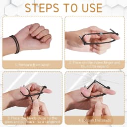 Car Window Glass Breaker Bracelet Wrist Strap with Tungsten Carbide Bead Emergency Rapid Escape Safety Self Rescue Tool Lifeline