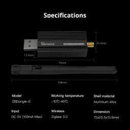 SONOFF ZBDongle-E Zigbee 3.0 ZBDongle Plus Universal Zigbee USB Stick Zigbee Gateway Bridge In ZHA Zigbee2MQTT OpenHA Zigbee Hub