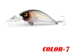 1Pcs Fishing Lure 5.8cm 4g Minnow Crank Bait Three Hooks Artificial Wobbler Jig Swimbait 3D Eyes for Lure Fishing Tackl