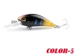 1Pcs Fishing Lure 5.8cm 4g Minnow Crank Bait Three Hooks Artificial Wobbler Jig Swimbait 3D Eyes for Lure Fishing Tackl