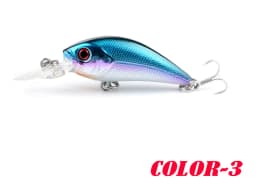 1Pcs Fishing Lure 5.8cm 4g Minnow Crank Bait Three Hooks Artificial Wobbler Jig Swimbait 3D Eyes for Lure Fishing Tackl
