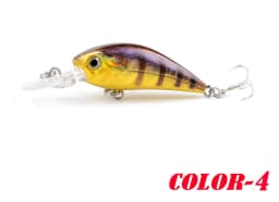 1Pcs Fishing Lure 5.8cm 4g Minnow Crank Bait Three Hooks Artificial Wobbler Jig Swimbait 3D Eyes for Lure Fishing Tackl
