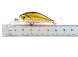 1Pcs Fishing Lure 5.8cm 4g Minnow Crank Bait Three Hooks Artificial Wobbler Jig Swimbait 3D Eyes for Lure Fishing Tackl