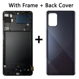 Super AMOLED For Samsung A71 A715 LCD With Fingerprint Display Touch Screen For Samsung A715 A715F A715W A715X
