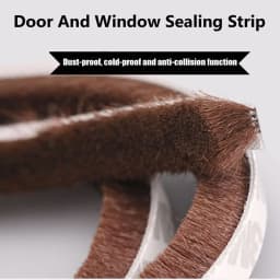 5M Brush Strip Self Adhesive Door Window Sealing Strip Door Window Windproof Anti Insect Strip Gasket Home Living Supplies