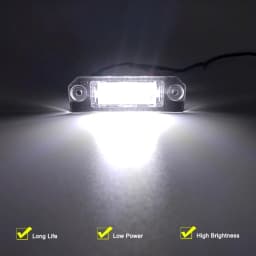 12V LED Number Plate Lamp For VW Golf 4 91-05 Golf 5 03-08 Lupo 98-05 Polo 01-09 Passat 05-10 White License Plate Light Assembly