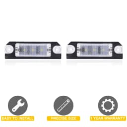 12V LED Number Plate Lamp For VW Golf 4 91-05 Golf 5 03-08 Lupo 98-05 Polo 01-09 Passat 05-10 White License Plate Light Assembly