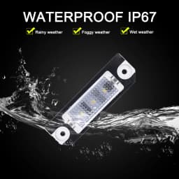 12V LED Number Plate Lamp For VW Golf 4 91-05 Golf 5 03-08 Lupo 98-05 Polo 01-09 Passat 05-10 White License Plate Light Assembly