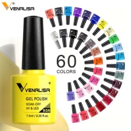 Venalisa Reflective Glitter Nail Gel Polish Neon Color Full Coverage Pigment Nail Art Manicure Soak Off Enamel UV Gel Varnish