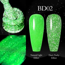 Venalisa Reflective Glitter Nail Gel Polish Neon Color Full Coverage Pigment Nail Art Manicure Soak Off Enamel UV Gel Varnish