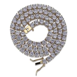 TOPGRILLZ 3/4/5MM Classic Tennis Chain Waterproof Copper Iced Out Micro Pave Cubic Zirconia Hip Hop Fashion Jewelry Women Gift