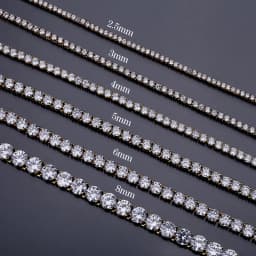 TOPGRILLZ 3/4/5MM Classic Tennis Chain Waterproof Copper Iced Out Micro Pave Cubic Zirconia Hip Hop Fashion Jewelry Women Gift