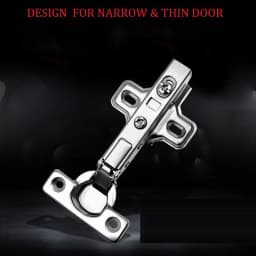 Mini Hydraulic Hinge Small Damper Self-Discharge Cabinet Furniture Hinges Narrow Cupboard Door Hinges Cup 26mm