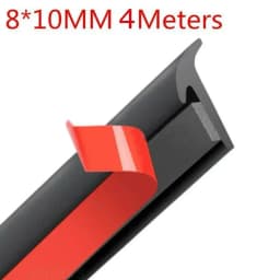 2/4/5M Car Door Sealing Strip Inclined T-Shaped Weatherproof Edge Trim Rubber Universal 8*10MM/5*7MM Car Interior Accessories