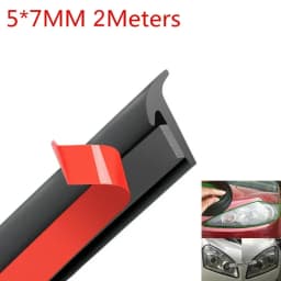 2/4/5M Car Door Sealing Strip Inclined T-Shaped Weatherproof Edge Trim Rubber Universal 8*10MM/5*7MM Car Interior Accessories