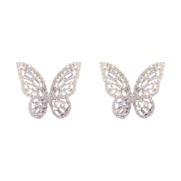 2022 New Butterfly Zircon Earrings women's Korean jewelry literary style earrings net red temperament simple new earrings