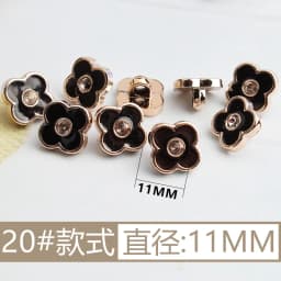 New Arrival Rhinestone Pearl Plastic Buttons For Shirt Clothes Coat Cardigan Sweater 10PCS/Lot 10MM/11MM KD912