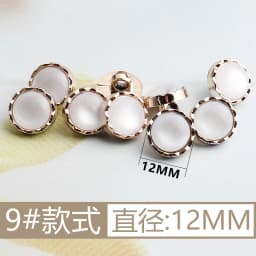 New Arrival Rhinestone Pearl Plastic Buttons For Shirt Clothes Coat Cardigan Sweater 10PCS/Lot 10MM/11MM KD912