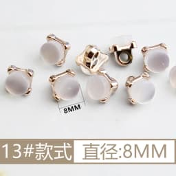 New Arrival Rhinestone Pearl Plastic Buttons For Shirt Clothes Coat Cardigan Sweater 10PCS/Lot 10MM/11MM KD912