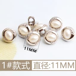 New Arrival Rhinestone Pearl Plastic Buttons For Shirt Clothes Coat Cardigan Sweater 10PCS/Lot 10MM/11MM KD912