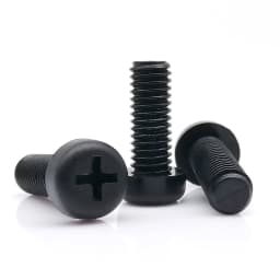 5/50PCS M2 M2.5 M3 M4 M5 M6 M8 Metric Threaded White/Black Nylon Plastic Cross Pan Head Cross Round Screw Bolt 4mm-60mm