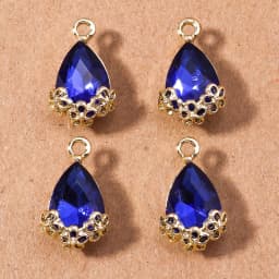 10pcs Elegant Shinning Crystal Waterdrop Charms for Jewelry Making Women Cute Drop Earrings Pendants Necklaces DIY Crafts Supply