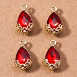 10pcs Elegant Shinning Crystal Waterdrop Charms for Jewelry Making Women Cute Drop Earrings Pendants Necklaces DIY Crafts Supply