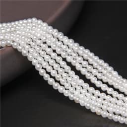 Wholesale 2mm/2.5mm Small Shell Beads Round White Imitation Seed Pearl Bead For Jewelry Making DIY Bracelet Necklace Rings 14"
