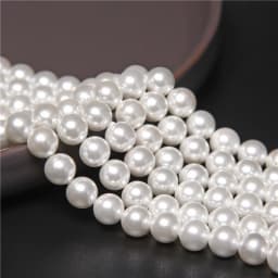 Wholesale 2mm/2.5mm Small Shell Beads Round White Imitation Seed Pearl Bead For Jewelry Making DIY Bracelet Necklace Rings 14"