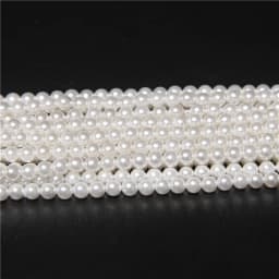 Wholesale 2mm/2.5mm Small Shell Beads Round White Imitation Seed Pearl Bead For Jewelry Making DIY Bracelet Necklace Rings 14"