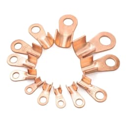 Wire Terminal OT Type 3A 5A 10A 20A 30A 40A 50A 60A 80A Red Copper Bare Nose Lugs Crimp Open Mouth Cable Crimp Terminals