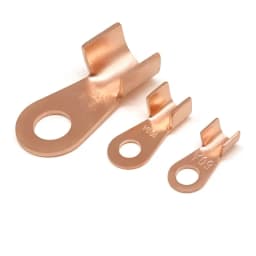 Wire Terminal OT Type 3A 5A 10A 20A 30A 40A 50A 60A 80A Red Copper Bare Nose Lugs Crimp Open Mouth Cable Crimp Terminals
