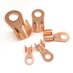 Wire Terminal OT Type 3A 5A 10A 20A 30A 40A 50A 60A 80A Red Copper Bare Nose Lugs Crimp Open Mouth Cable Crimp Terminals
