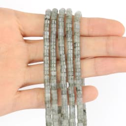 Natural Sea Sediment Turquoises Imperial Jaspers Snakeskin Stone Cylinder Flat Spacer Bead For Jewelry Making DIY Accessories
