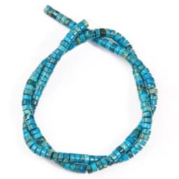 Natural Sea Sediment Turquoises Imperial Jaspers Snakeskin Stone Cylinder Flat Spacer Bead For Jewelry Making DIY Accessories